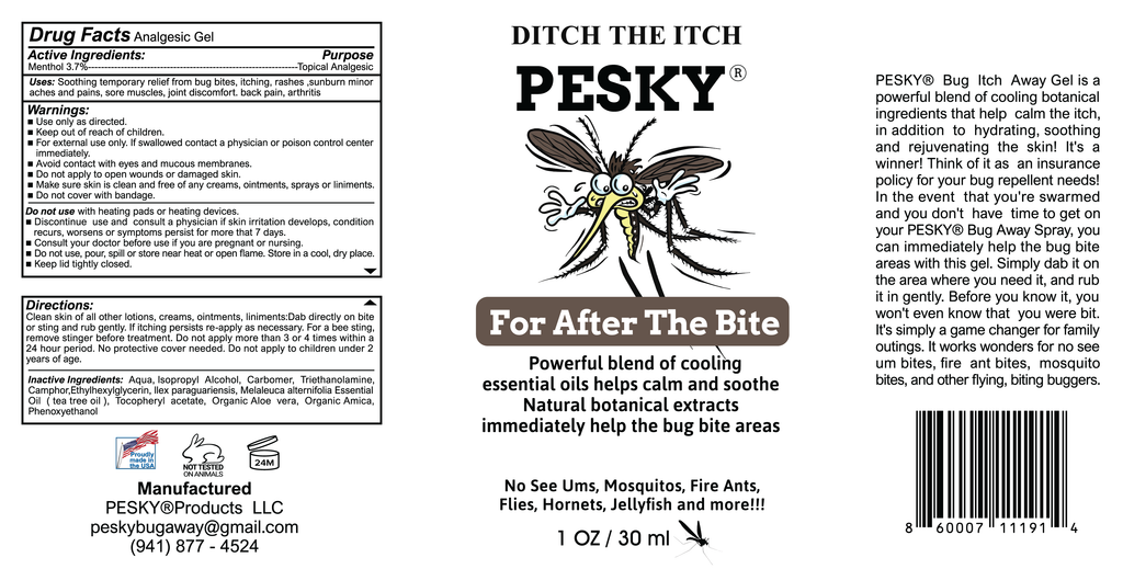 A PESKY®  Itch Away For After The Bite