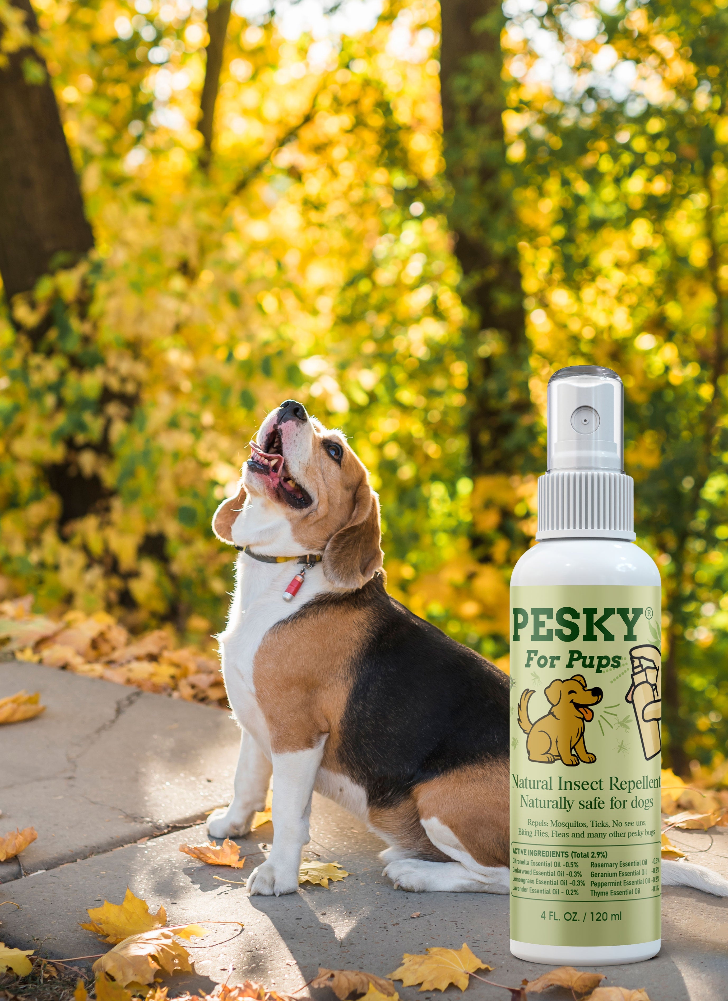 🐶 PESKY for Pups 2 oz — Natural Insect Repellent for Dogs